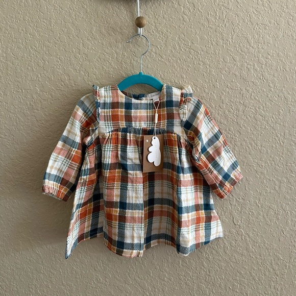 💚$25 BLACK FRIDAY SALE💚Angel Dear Muslin Ruffle Top and Legging 6-12M NWT - Picture 2 of 4